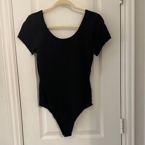 Black Short Sleeve Bodysuit